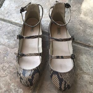 Zara women’s ankle strap Mary Jane shoes.